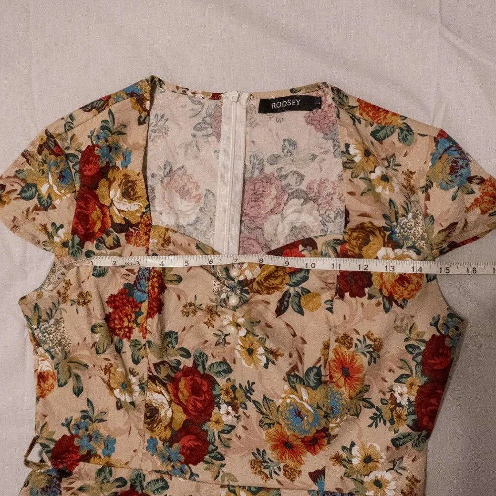 Roosey Dress Retro Vintage Size L - Picture 10 of 10